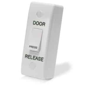 ARCHRXE-DR White Narrow Door Release With Rocker Button