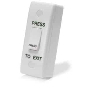 ARCHRXE-PTE White Narrow Press To Exit With Rocker Button