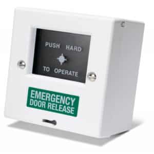 BG1 White Single Pole Emergency Door Release Call Point With Led Indication