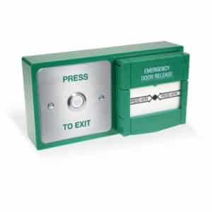 DBB-22-02 Dual Combined Press To Exit Button And Emergency Door Release Call Point