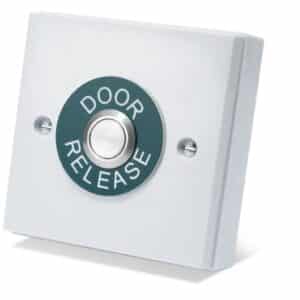 DL-09 White Door Release With 19Mm Stainless Steel Button