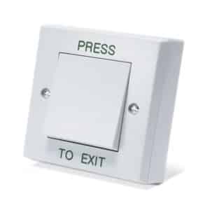DRB001-PTE White Press To Exit With Wide Rocker Button
