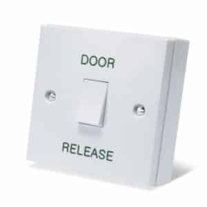 DRB001N-DR White Door Release With Rocker Button
