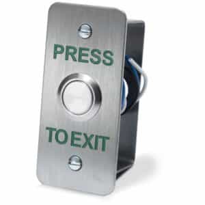 DRB002NF-PTE Narrow Stainless Steel Press To Exit With 19Mm Button