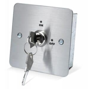KS-001 Stainless Steel Maintained Single Pole Key Switch