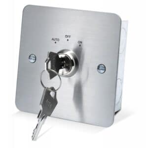 KS-003 Stainless Steel Maintained Single Pole 3 Position Key Switch