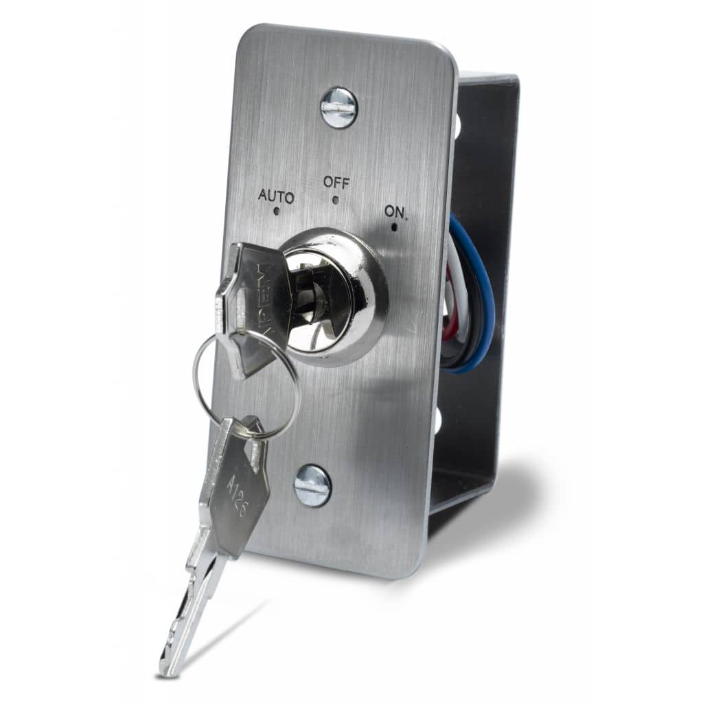 KS-001N-3POS Narrow Stainless Steel Flush Double Pole Maintained 3 ...