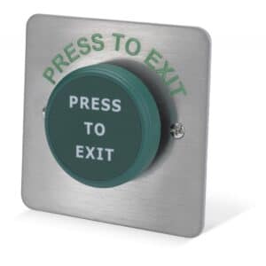 PBT-450BS Stainless Steel Press To Exit With 50Mm Green Button