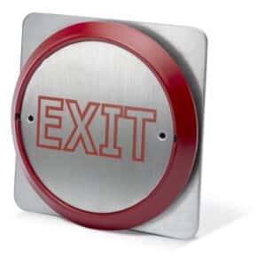 PBT-860BS-R Zinc Alloy Exit Switch With 85Mm Red Exit Button