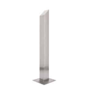 CDVI Rpss Brushed Stainless Steel Angled Top Post