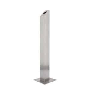 CDVI Rpss-Cut Brushed Stainless Steel Post With Uk Format Cut Out