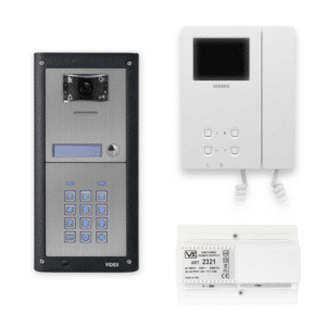 VIDEX Esvkc-1S/6286 4000 1-Way 2 Wire Video Kit Keypad And 6286 Videophone
