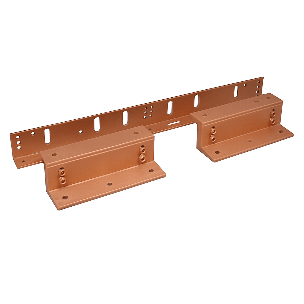 BK600-D-ZL Ral Fire-Rated Adjustable Double Z & L Brackets For Slimline Double Maglock