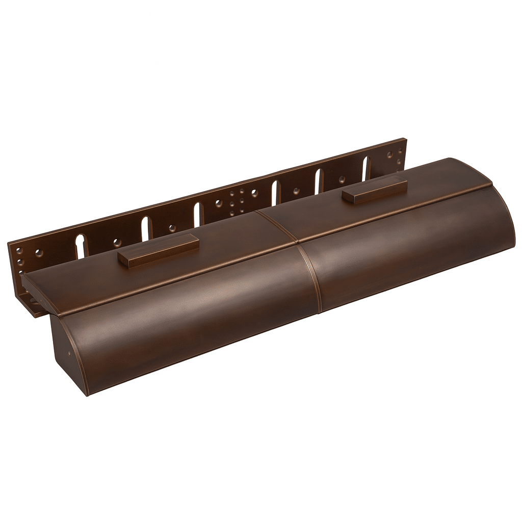 BK600-D-FL/AB Ral Fire-Rated Architectural Double Z & L Brackets For Slimline Double Maglock