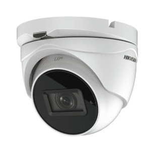 HIKVISION Ds-2Ce79H8T-Ait3Zf Pro Series 5Mp Outdoor Ir Ultra-Low Light Turret Camera, 2.7-13.5Mm Motorised Varifocal Lens, White