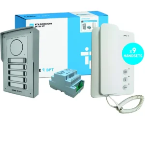 CAME BPT MTMSAGA9 9-Way Audio Kit With AGT Handsets